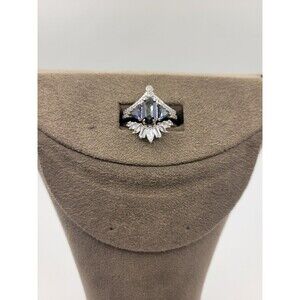 Bomb Party Lab created Blue Rainbow Topaz Ring set